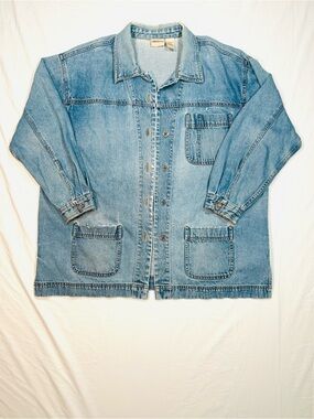 Crossroads Women’s Denim Barn Chore Utility Work Jacket